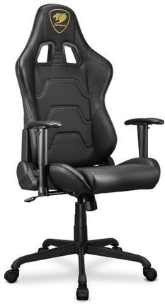 Fotel dla gracza Cougar Armor Elite Royal czarno-złoty - ECO skóra