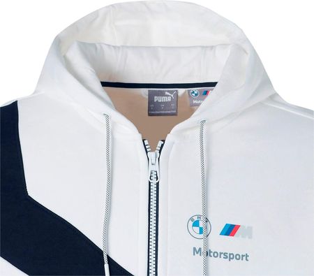 Bluza z kapturem męska Puma BMW MMS HDD biała 53586402 - zdjęcie 2
