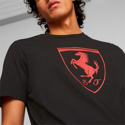 Koszulka męska Puma FERRARI RACE TONAL BIG SHIELD czarna 62095101 - zdjęcie 3