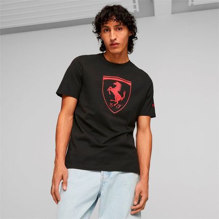 Koszulka męska Puma FERRARI RACE TONAL BIG SHIELD czarna 62095101 - zdjęcie 2