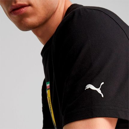 Koszulka męska Puma FERRARI RACE COLORED BIG SHIELD czarna 62095201 - zdjęcie 3