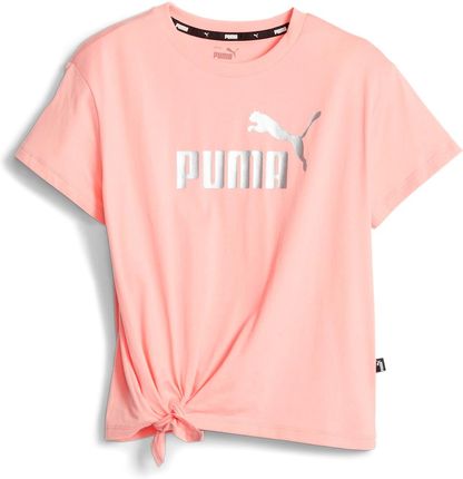 Koszulka dziewczęca Puma ESS+ LOGO KNOTTED różowa 84695663