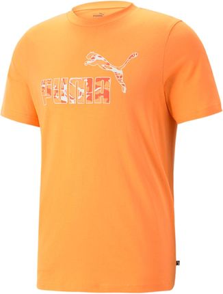 Koszulka męska Puma SUMMER SPLASH GRAPHIC pomarańczowa 67709546