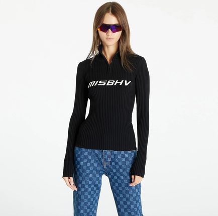 MISBHV Knitted Quarter-Zip Longsleeve Sweater Black
