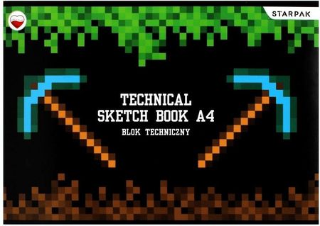 Blok Techniczny A4/10K Biały Pixel Game2