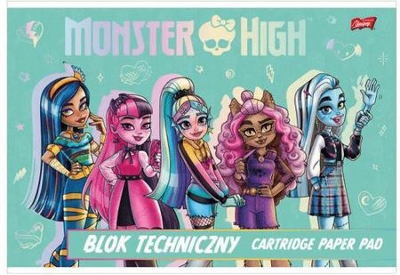 Majewski Blok Techniczny A4 Monster High