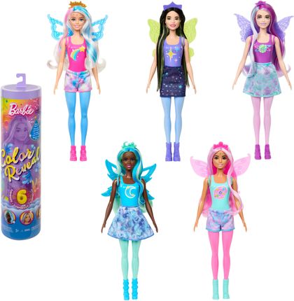 Barbie Color Reveal Lalka Seria Galaktyczna Tęcza HJX61