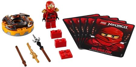 かに LEGO Kai ZX, minifigurka 9561 9441 9449, Ninjago, złoty pancerz na