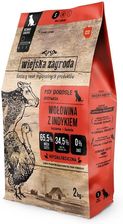 Wiejska Zagroda Karma Sucha Dla Dorosłych Psów Wołowina Z Indykiem Rozmiar S 2 kg