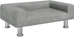 Zdjęcie vidaXL Sofa Dla Dzieci Jasnoszara 70X45X26,5 Cm Aksamit - Reszel
