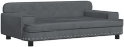 Zdjęcie Vidaxl Sofa Dla Dzieci Ciemnoszara 90X53X30 Cm Aksamit - Sopot