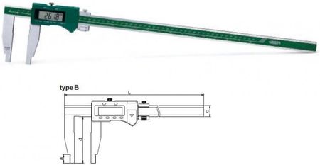 Suwmiarka elektroniczna ze śrubą i precyzerem 0-450 mm / 0-18" INSIZE  (1106-451)