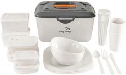 Zdjęcie Easy Camp Cerf Picnic Box L Dishes Grey Biały 30 Pieces Model 2023 680228 - Lubartów