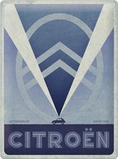 Zdjęcie Nostalgic Art Plakat Citroen Cv Logo Blue Niebieski Metal - Chocianów