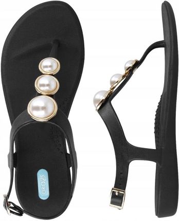 Sandały lekkie wygodne eleganckie perły Oka-B, rozmiar 36