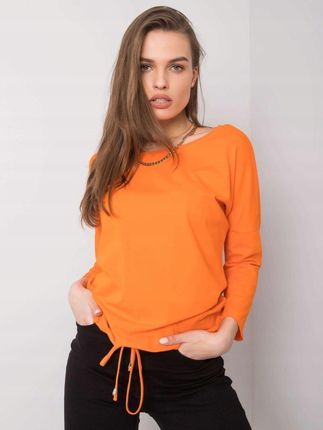 Bluzka bawełniana basic Fiona pomarańczowa S