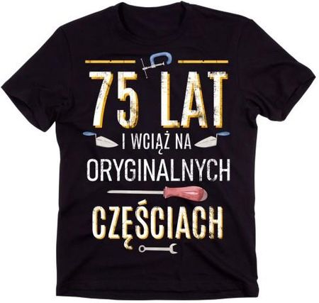 Męska koszulka na 75 urodziny - prezent z okazji 75 urodzin