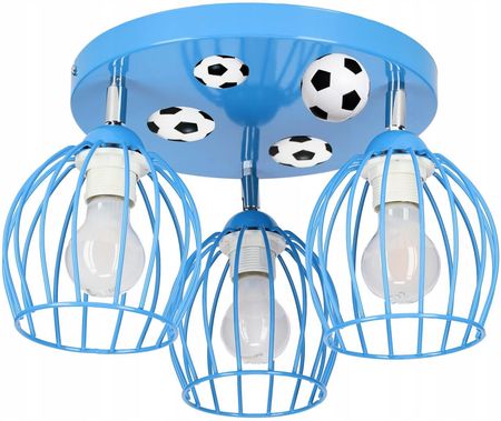 Lampa dla chłopca niebieska motyw piłkarski Mundial 3