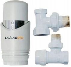 Zdjęcie Idmar Zestaw Termostatyczny Kątowy Do Grzejników Biały - Płoty