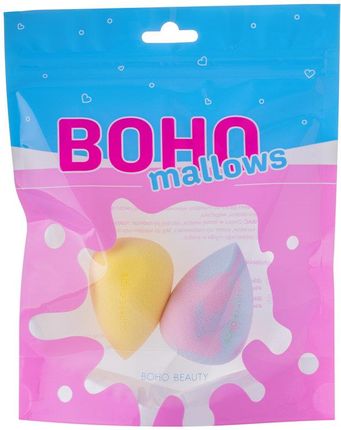 Boho Beauty Bohomallows Zestaw Gąbek do Makijażu Pink Sugar + Lemon