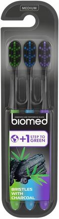 Biomed Black Szczoteczka Do Zębów Średnia 3 szt.