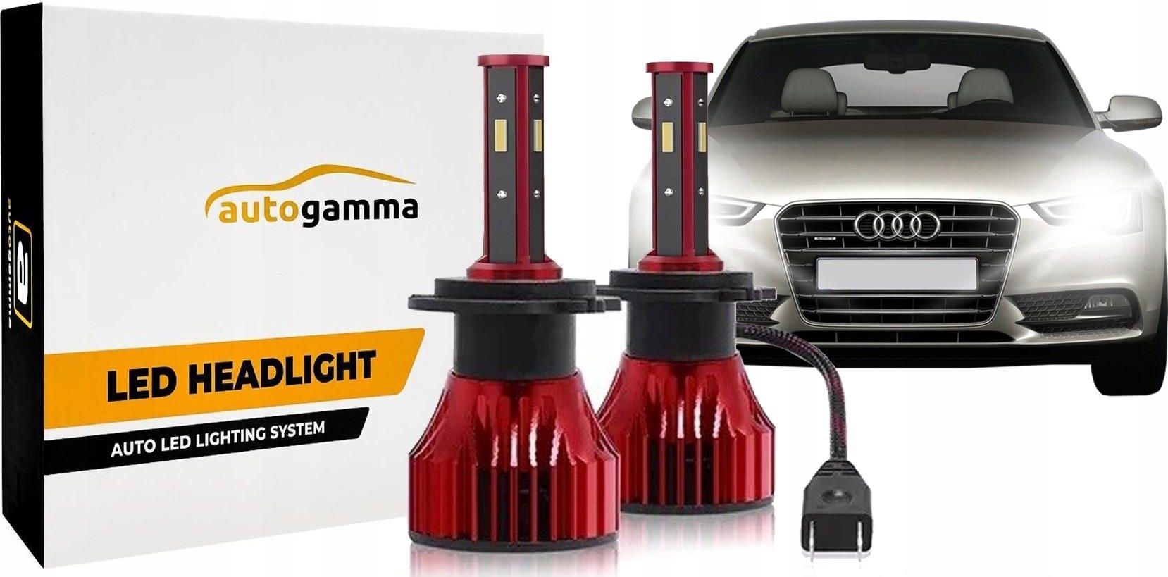 Ampoules LED H7 D-Lumina 110W - 16000LM - Canbus - 6000K Blanc Froid - Pack De 2