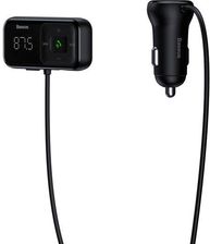 Baseus Transmiter Fm Bezprzewodowy Bluetooth Z Ładowarką S 16 Overseas Edition – Czarny
