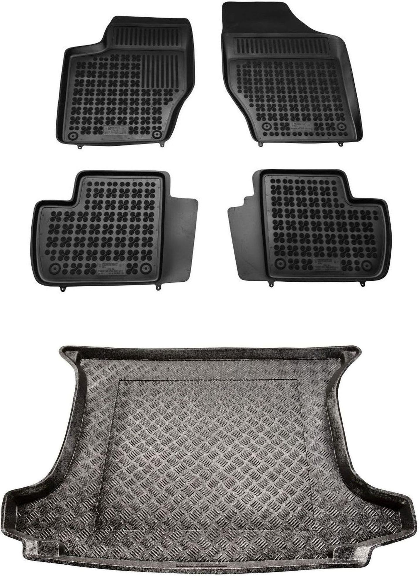 Tapis De Sol Caoutchouc Rezaw-Plast Pour Peugeot 308 II (2013-2021) - Ensemble Complet