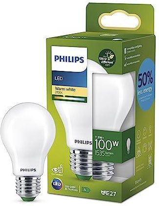 Philips LED Żarówka Ultra energooszczędna 7,3W (100W) A60 E27 ciepła biel (929003625301)