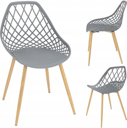 Krzesło ARANDA plastikowe szare