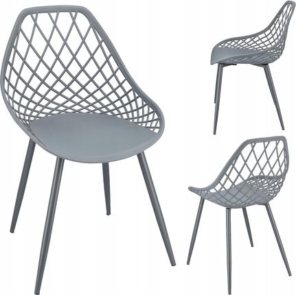 Krzesło ARANDA plastikowe szare
