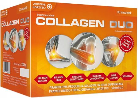 Zdrowe Korzyśći Collagen Duo Mocne Kości I Zęby 30 Sasz
