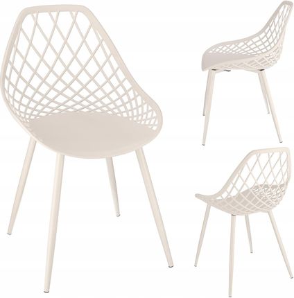 Krzesło ARANDA plastikowe białe