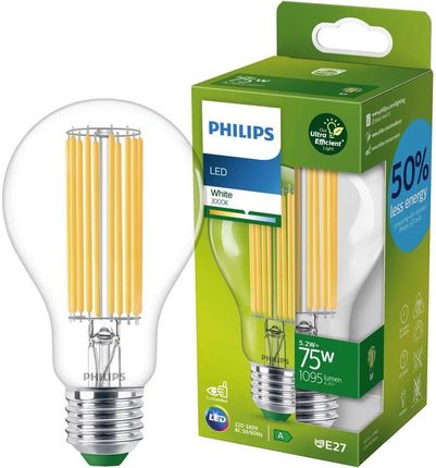 Philips LED Żarówka Ultra energooszczędna 5,2W (75W) A70 E27 biel (929003480401)