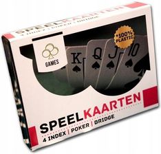 Zdjęcie Longfield Games karty Do Gry 100% Plastik Poker Brydż - 2 talie - Żary