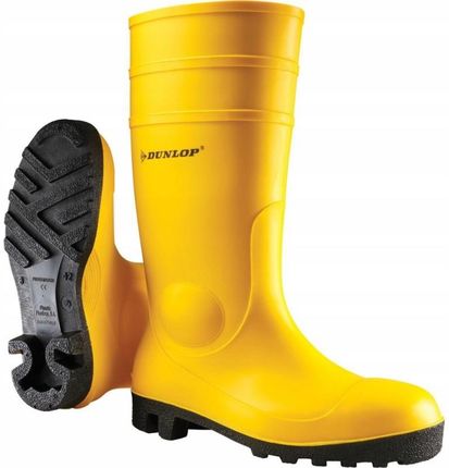 Dunlop Kalosze Gumowce Bezpieczne Budowlane S5 Żółte