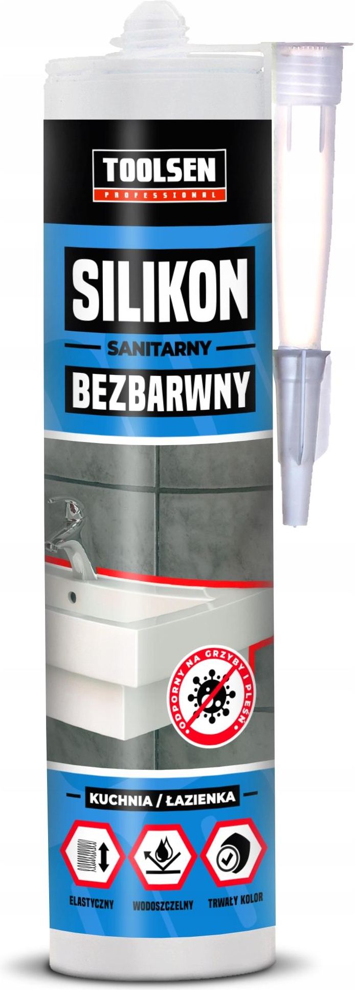 Toolsen Silikon Sanitarny Bezbarwny Toolsen 280Ml - Opinie i ceny na Ceneo.pl