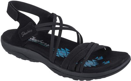 Skechers Reggae Slim–Takes Two 163112-BBK, Damskie, sandały, Czarne