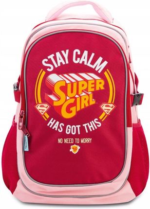 Baagl Plecak Szkolny Z Poncho Supergirl Stay Calm