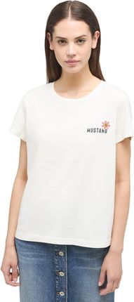 BIAŁY DAMSKI T-SHIRT MUSTANG 1014217-2013 (M)