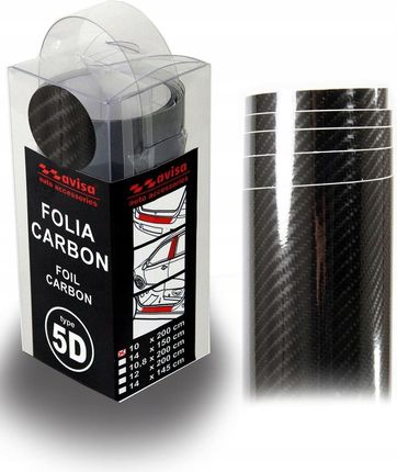Avisa Folia 5D Carbon Czarna 10X200Cm