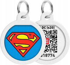 Zdjęcie Waudog Adresówka z Qr paszportem, Superman bohater, 30 mm - Tychy