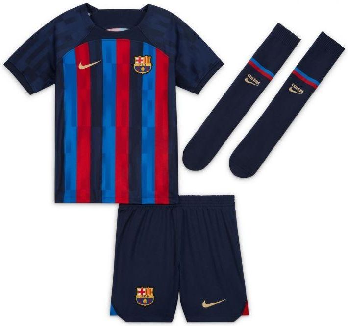 FC Barcelona Nike ウェアセット　ジュニア FCバルセロナ 25-26 ホーム 半袖 ユニフォーム ジュニア No.8