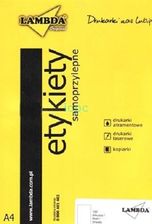 Lambda Etykiety Samoprzylepne 99,1X93,1 Mm, A4, 600szt. L-D99X93 (LD99X93)