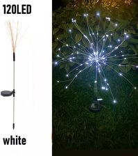 2x Dmuchawiec solarny puszysta kula chłodnych światełek 40 drucików 120 led