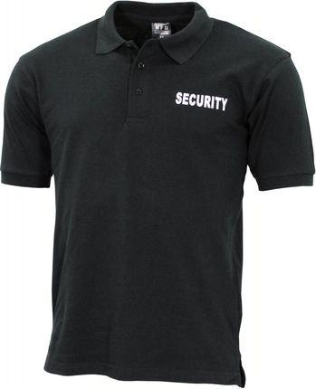 Bawełniana koszulka Polo MFH Security czarna