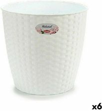Stefanplast Doniczka Biały Plastikowy 29x27x29cm 6 szt.