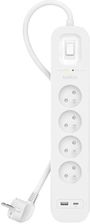 Belkin Listwa przeciwprzepięciowa SurgePlus 4xFR 1xUSB-A 1xUSB-C 525J 2M