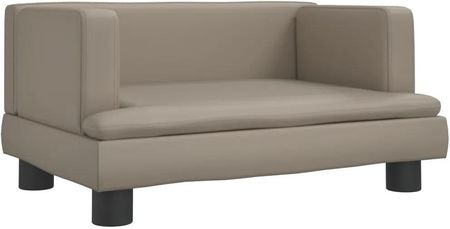 Sofa Dla Dzieci Cappuccino 60X40X30 Cm Sztuczna Skóra