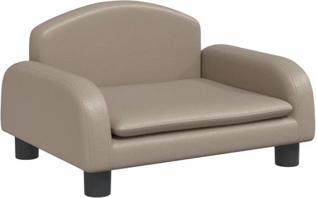 Sofa Dla Dzieci Cappuccino 50X40X30 Cm Sztuczna Skóra